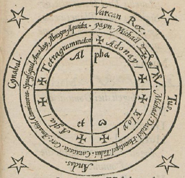 heptameron magic circle 1565