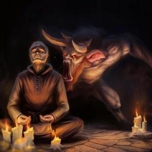 ВЛИЯНИЕ БЕСОВ НА ПСИХИКУ ЧЕЛОВЕКА К сожалению, в наше время участилось влияние бесов на психику людей. Есть люди с подселенцами, есть вообще одержимые. Также существуют те, у кого бесы просто находятся рядом и люди, которых через этих сущностей запортили. Рогатые товарищи в наше время пытаются править бал, даже в церкви они забрались. Отсюда и полезли новомодные течение по типу веритников, которые пытаются "работать" с чертями в храмах. Ну не в этом суть.