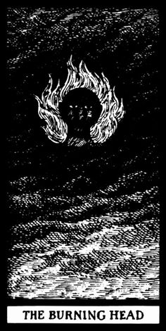 ГАЛЕРЕЯ КОЛОДЫ ТАРО "ФАНТОД" - EDWARD GOREY'S FANTOD PACK 21 ГОРЯЩАЯ ГОЛОВА