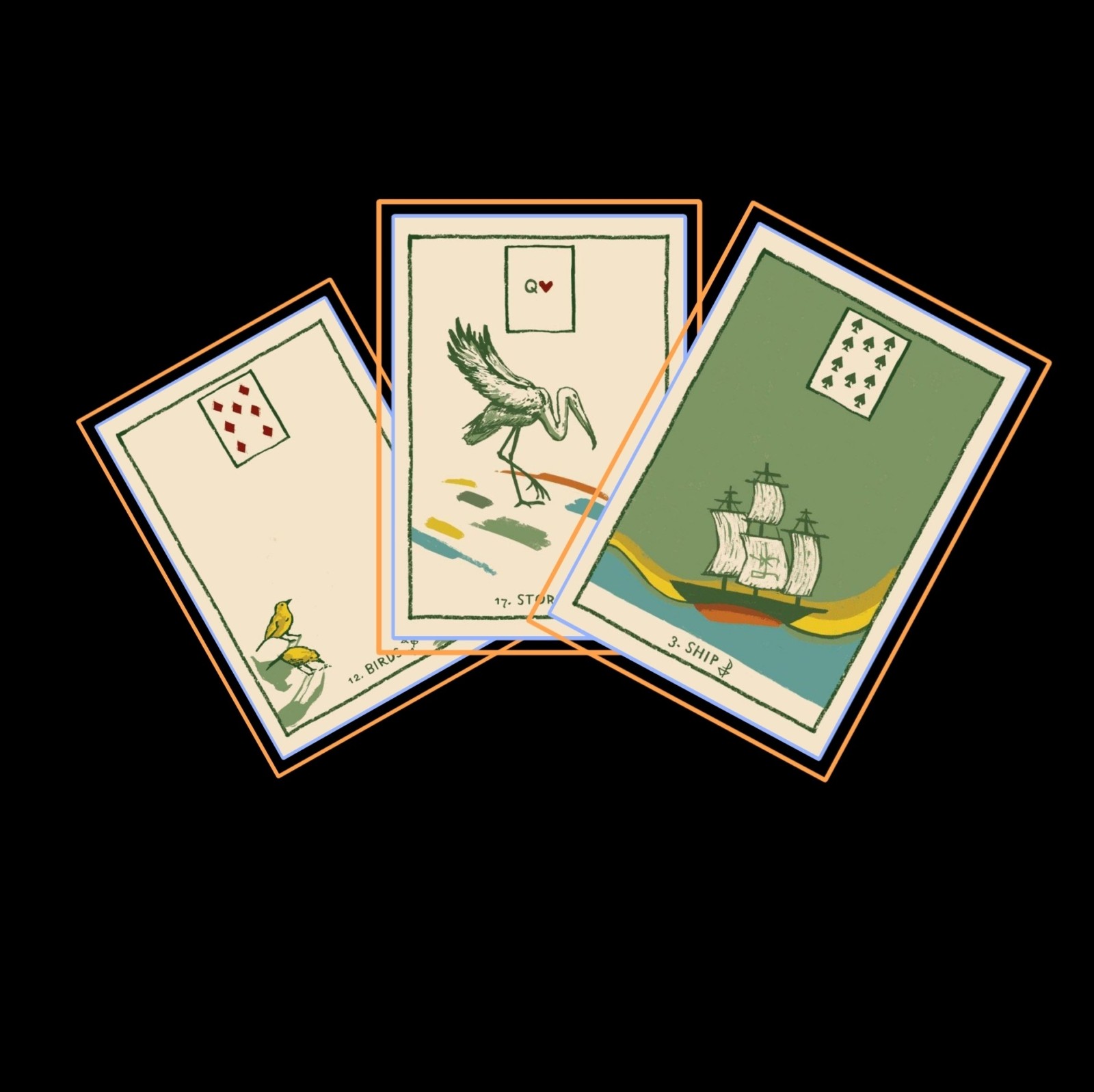 ГАДАНИЕ ПО ТРЁМ КАРТАМ (ТРИПЛЕТ) ОНЛАЙН - ОРАКУЛ ЛЕНОРМАН  GREEN GLYPHS LENORMAND Трех-карточные таро (триплеты) расклады незаменимы, если нужен быстрый ответ на простой вопрос