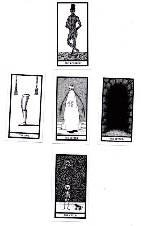 ГАЛЕРЕЯ КОЛОДЫ ТАРО "ФАНТОД" - EDWARD GOREY'S FANTOD PACK 2 ФАНТОД РАСКЛАД
